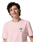 Peony Garden Dystopia Organic Cotton Embroidered T-Shirt