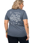 GUSTATORY Edinburgh Coffee Scene Organic Cotton Embroidered T-Shirt