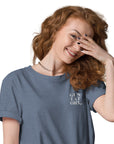 GUSTATORY New York Coffee Scene Organic Cotton Embroidered T-Shirt