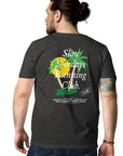 Palm Tree Slow Sundays Running Club Organic Cotton T-Shirt