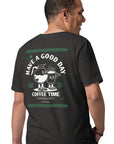 GUSTATORY Have A Good Day Organic Cotton Embroidered T-Shirt