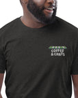 GUSTATORY Coffee & Chats Organic Cotton Embroidered T-Shirt
