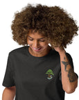 Bonsai Garden Dystopia Organic Cotton Embroidered T-Shirt