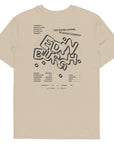 GUSTATORY Edinburgh Coffee Scene Organic Cotton Embroidered T-Shirt