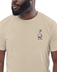 Dapper Duck Actual Life Organic Cotton Embroidered T-Shirt