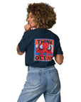 Think Ocean Octopus Pixel Art Organic Cotton T-Shirt