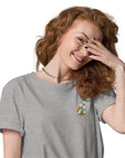 Tulip Garden Dystopia Organic Cotton Embroidered T-Shirt