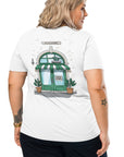 GUSTATORY Coffee & Chats Organic Cotton Embroidered T-Shirt