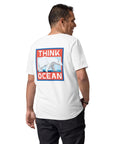 Think Ocean Polar Bear Pixel Art Organic Cotton T-Shirt