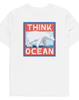 Think Ocean Polar Bear Pixel Art Organic Cotton T-Shirt