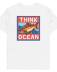 Think Ocean Fish Pixel Art Organic Cotton T-Shirt