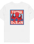 Think Ocean Octopus Pixel Art Organic Cotton T-Shirt