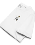 Dapper Duck Actual Life Organic Cotton Embroidered T-Shirt
