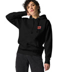 Think Ocean Whale Pixel Art Cotton Blend Hoodie