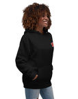 Think Ocean Fish Pixel Art Cotton Blend Hoodie