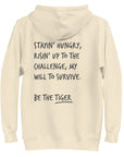 Think Ocean Tiger Aspirations Cotton Blend Embroidered Hoodie