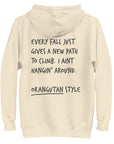 Think Ocean Orangutan Aspirations Cotton Blend Embroidered Hoodie