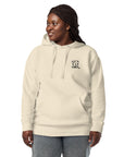 GUSTATORY Melbourne Coffee Scene Cotton Blend Embroidered Hoodie