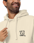 GUSTATORY Barcelona Coffee Scene Cotton Blend Embroidered Hoodie