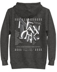 GUSTATORY New York Coffee Scene Cotton Blend Embroidered Hoodie