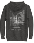 GUSTATORY London Coffee Scene Cotton Blend Embroidered Hoodie