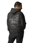 GUSTATORY London Coffee Scene Cotton Blend Embroidered Hoodie