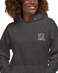 GUSTATORY Berlin Coffee Scene Cotton Blend Embroidered Hoodie