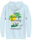 Palm Tree Slow Sundays Running Club Cotton Blend Hoodie