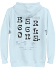 GUSTATORY Barcelona Coffee Scene Cotton Blend Embroidered Hoodie