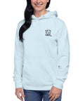 GUSTATORY New York Coffee Scene Cotton Blend Embroidered Hoodie