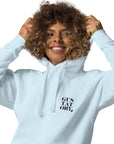 GUSTATORY Edinburgh Coffee Scene Cotton Blend Embroidered Hoodie