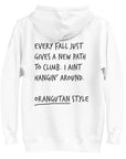 Think Ocean Orangutan Aspirations Cotton Blend Embroidered Hoodie