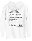 Think Ocean Polar Bear Aspirations Cotton Blend Embroidered Hoodie