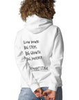 Think Ocean Elephant Aspirations Cotton Blend Embroidered Hoodie