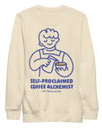GUSTATORY Coffee Alchemist Cotton Blend Embroidered Sweatshirt