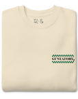 GUSTATORY Have A Good Day Cotton Blend Embroidered Sweatshirt