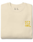 GUSTATORY Coffee Over Bills Cotton Blend Embroidered Sweatshirt