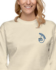 GUSTATORY Coffee Alchemist Cotton Blend Embroidered Sweatshirt