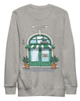 GUSTATORY Coffee & Chats Cotton Blend Embroidered Sweatshirt