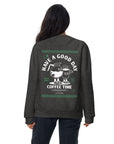 GUSTATORY Have A Good Day Cotton Blend Embroidered Sweatshirt
