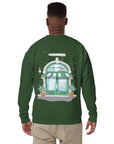 GUSTATORY Coffee & Chats Cotton Blend Embroidered Sweatshirt