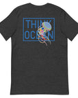 Think Ocean Jellyfish Fluorescence Cotton Embroidered T-Shirt