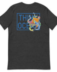 Think Ocean Octopus Fluorescence Cotton Embroidered T-Shirt