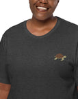 Think Ocean Turtle Aspirations Cotton Embroidered T-Shirt