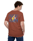 Think Ocean Fish Fluorescence Cotton Embroidered T-Shirt