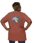 Think Ocean Turtle Fluorescence Cotton Embroidered T-Shirt