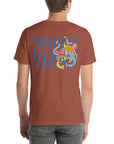 Think Ocean Octopus Fluorescence Cotton Embroidered T-Shirt