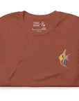 Think Ocean Fish Fluorescence Cotton Embroidered T-Shirt