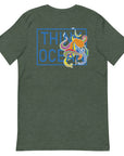 Think Ocean Octopus Fluorescence Cotton Embroidered T-Shirt