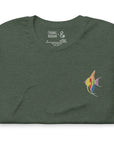 Think Ocean Fish Fluorescence Cotton Embroidered T-Shirt